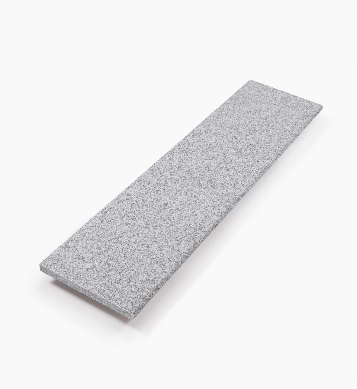 Stufenplatte Kristall grau 100 x 35 x 6 cm allseits gesägt und geflammt, Kanten gefast